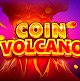 Winnita Logo del gioco Coin Volcano con monete e sfondo vulcanico