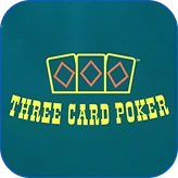Winnita Casino – Tavolo virtuale di poker a tre carte su sfondo verde